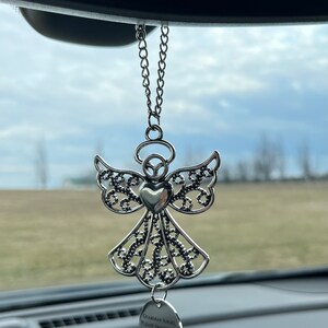 Guardian Angel For Car, Guardian Angel Please Protect Me My Passengers, New Driver Gift, Sweet 16 Gift, Angel Car Charm image 3