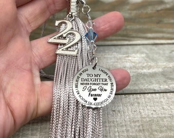 Custom Graduation Cap Tassel Charm, To My Daughter I Hope You Believe In Yourself As Much As I Believe In You, Daughter Graduation Gift