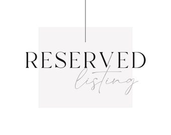 RESERVED Custom charm only