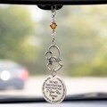 Daughter Car Charm, Personalized Rearview Mirror Ornament, Graduation or Birthday Gift For Daughters