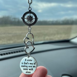 Sister Ornament • &quot;A Sister Is God’s Way of Making Sure We Never Walk Alone&quot; • Christmas & Birthday Gift for Sister