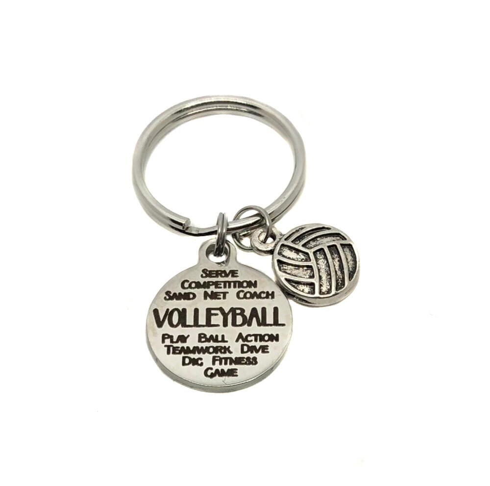 Volleyball Graffiti Charm Keychain Key Chain Sports Bag Charm Etsy