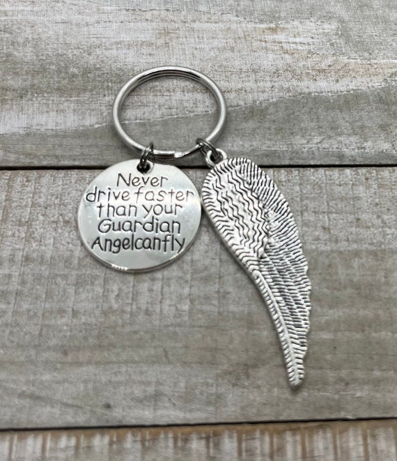 Guardian Angel Gift Never Drive Faster Than Your Guardian Angel