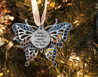 PETCEE Butterflies Decor Christmas Ornaments 2021,Memorial Christmas Ornaments for Loss of Loved One Butterflies from Heaven in Memory of Loved One Ornament for Christmas Tree Decorations PETCEE Butterflies Decor Christmas Ornaments 2021,Memorial Christmas Ornaments for Loss of Loved One Butterflies from Heaven in Memory of Loved One Ornament for Christmas Tree Decorations