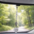 Dad Memorial Car Charm – “I Have An Angel In Heaven, I Call Him Dad” – Suncatcher Rearview Mirror Ornament – Sympathy Remembrance Gift