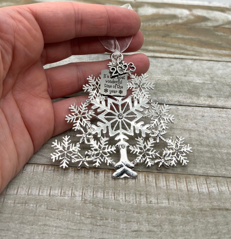 2024 Christmas Tree Ornament, Snowflake Christmas Tree Ornament, it's