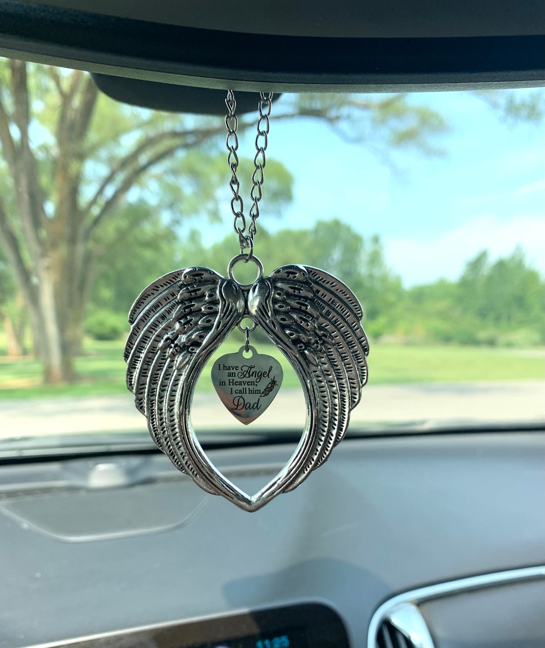 Dad Memorial Gift I Have An Angel In Heaven I Call Him Dad Rear View Dad Memorial Gift I Have An Angel In Heaven I Call Him Dad Rear View