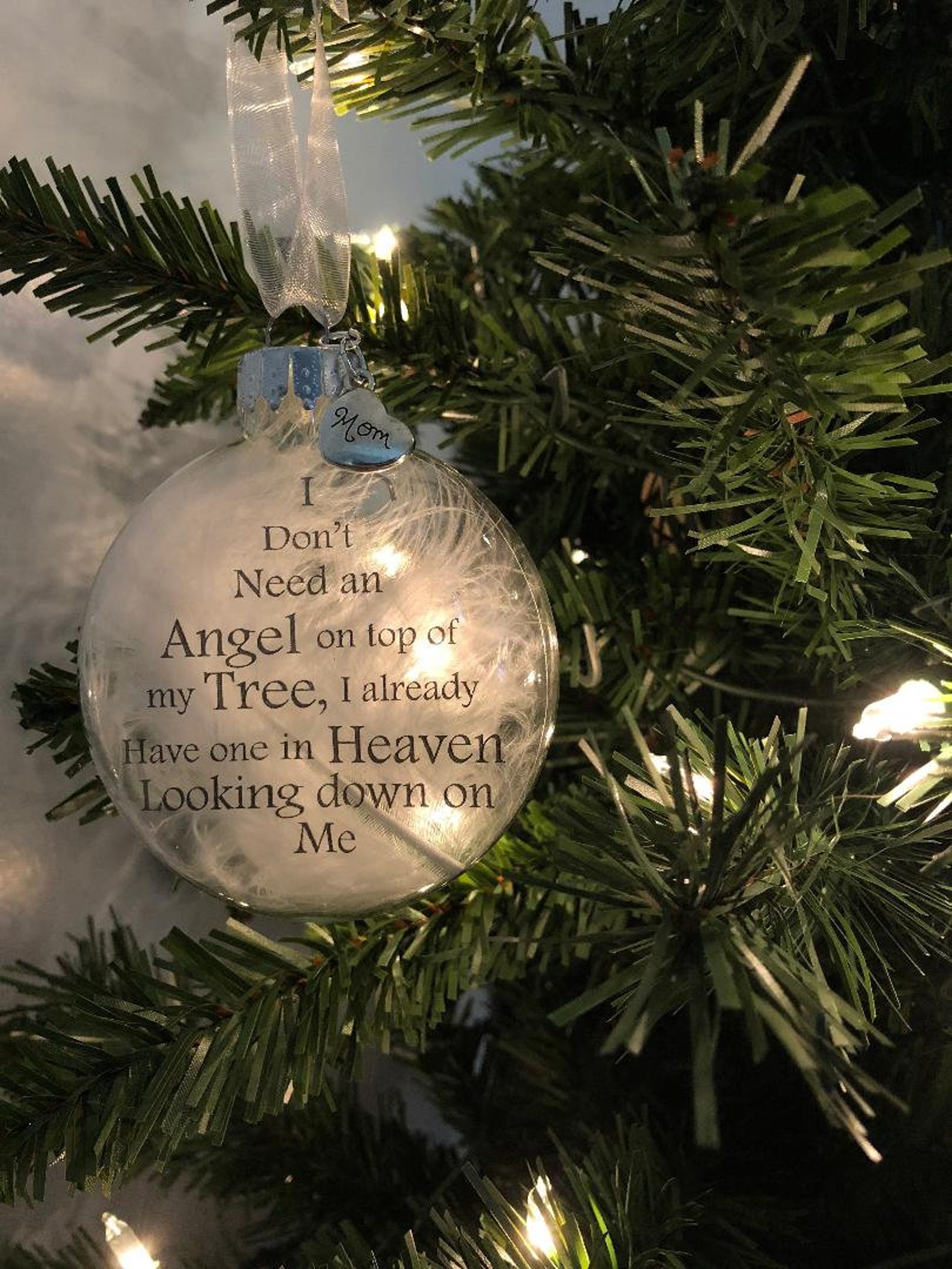 Custom Ornament I Don't Need An Angel On Top Of My Etsy