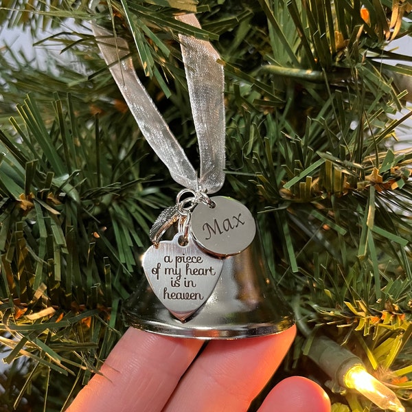 Silver Bell Ornament - Etsy