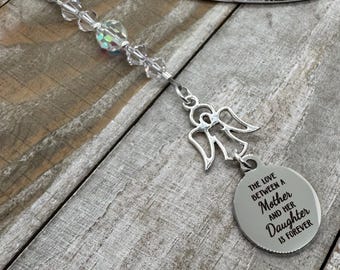 Mother's Day Gift, The Love Between Mother And Her Daughter Is Forever Crystal Bookmark