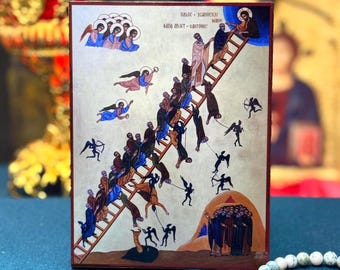 Ladder of Divine Ascent Orthodox Icon Christian Monastic Art 6.3–11 in