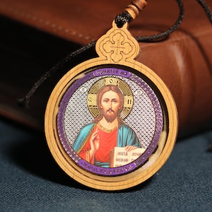 Car Pendant &quot;Christ Pantocrator&quot; – Greek Style,  Orthodox icon, Orthodox christian, Christianity art, Religious car decor