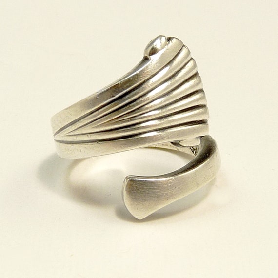 1970s Tuttle Sterling Silver Spoon Ring - image 4