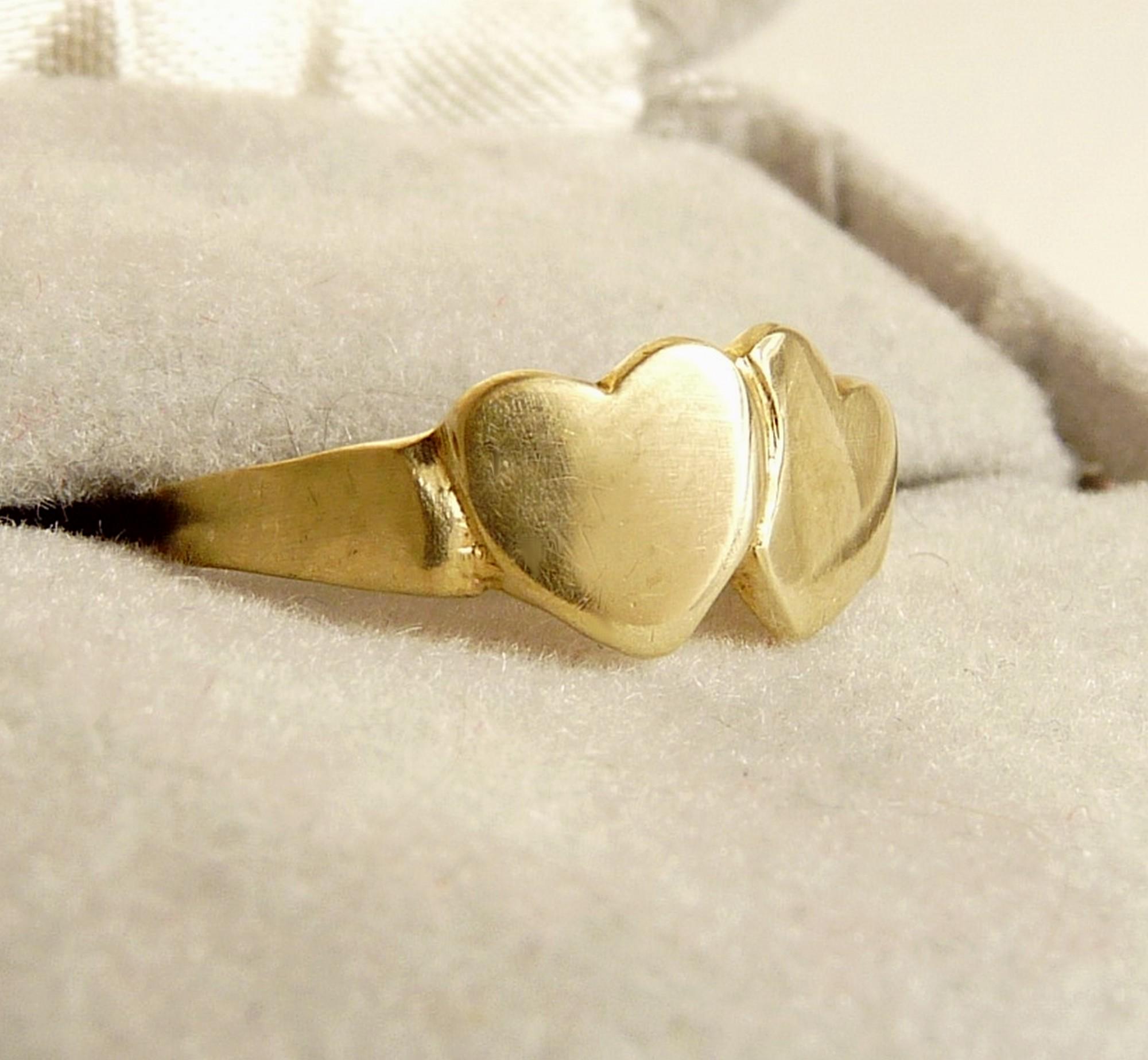 vintage◯gold heart ring◯silver925 s-l400.jpg