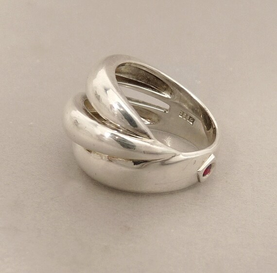 Elle Sterling 925 Wrap Ring Statement Jewelry - image 7