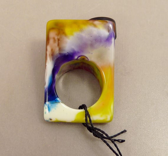 Sobral Geometria Pollock Statement Ring With Tags - image 4