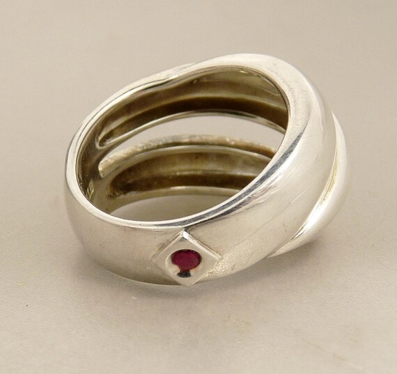 Elle Sterling 925 Wrap Ring Statement Jewelry - image 4