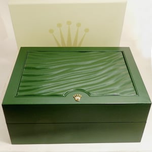 Original Genuine Rolex Green With Beige Watch Box From the