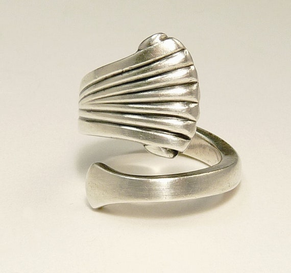 1970s Tuttle Sterling Silver Spoon Ring - image 2