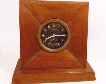 Rare 1950s Mid Century Kienzle Desk Clock MCM Decor