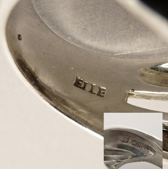 Elle Sterling 925 Wrap Ring Statement Jewelry - image 6