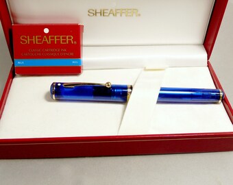 Vintage Sheaffer Connaisseur Lavenger Fountain Pen In Box 14K Nib