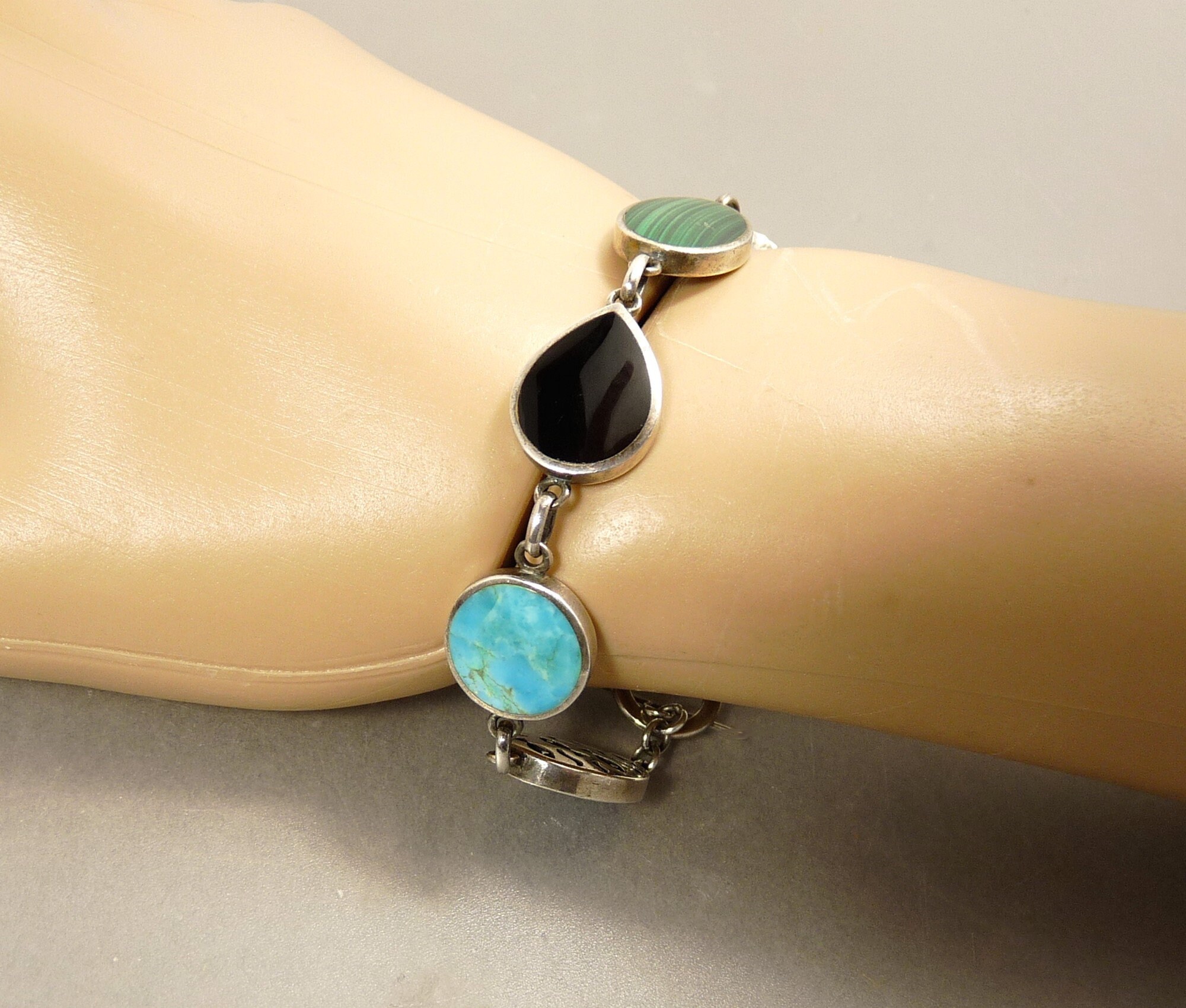 Onyx 925 Sterling Silver Bracelet Bracelet Pearl Bracelet