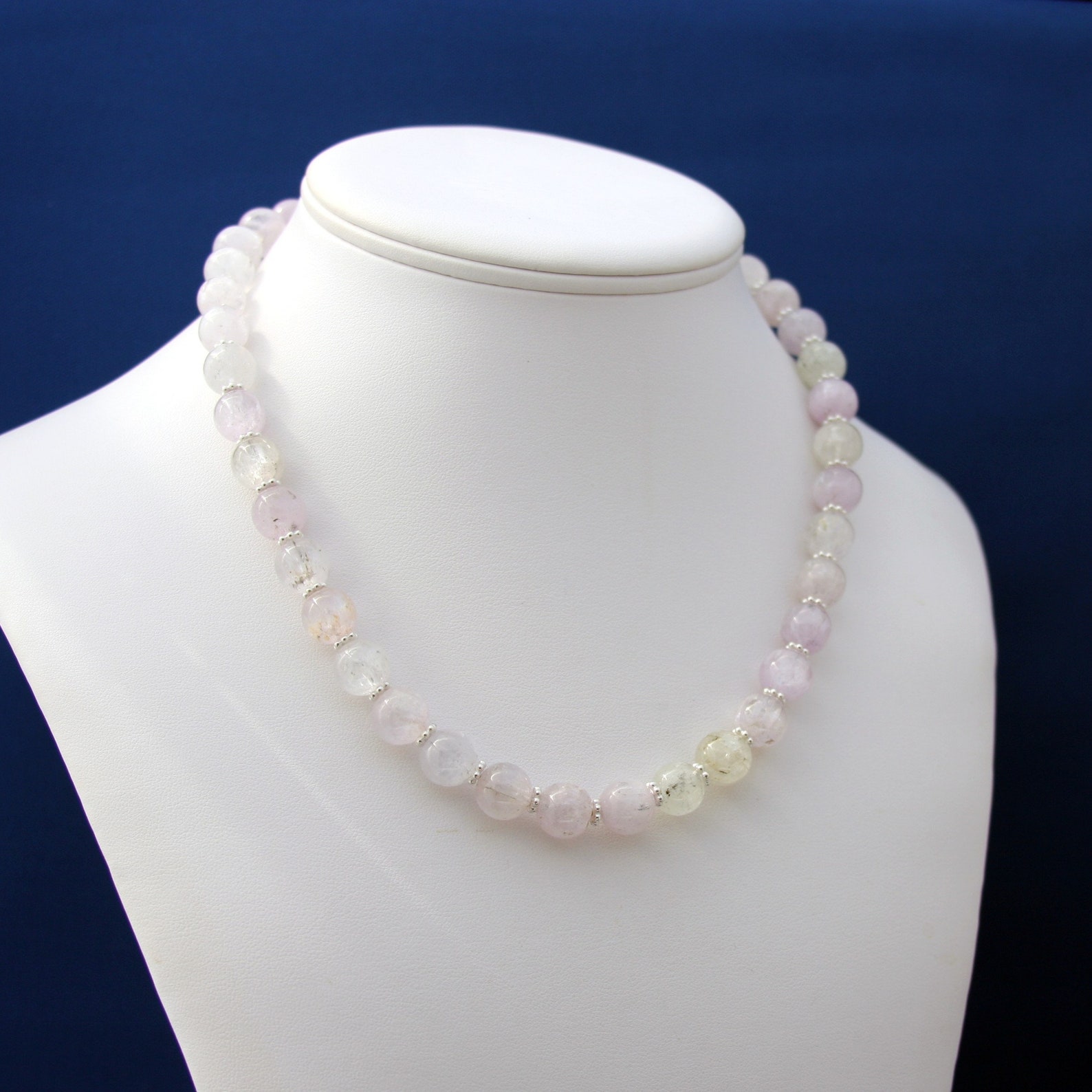 Kunzite Necklace AA Kunzite Necklace Natural Kunzite Etsy India