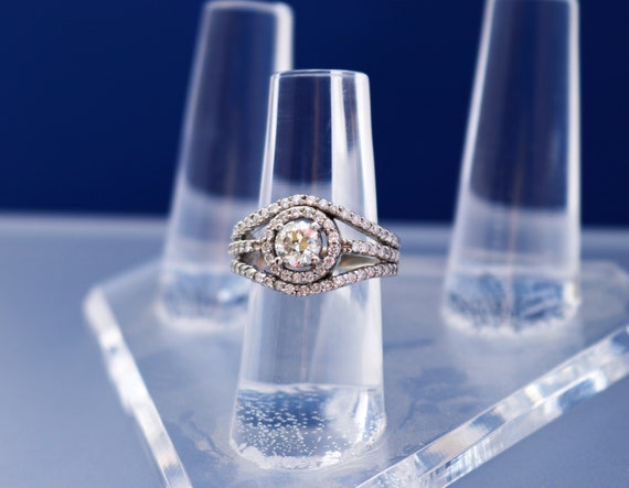 Vintage Diamond Ring, Vintage Diamond Wedding Rin… - image 7