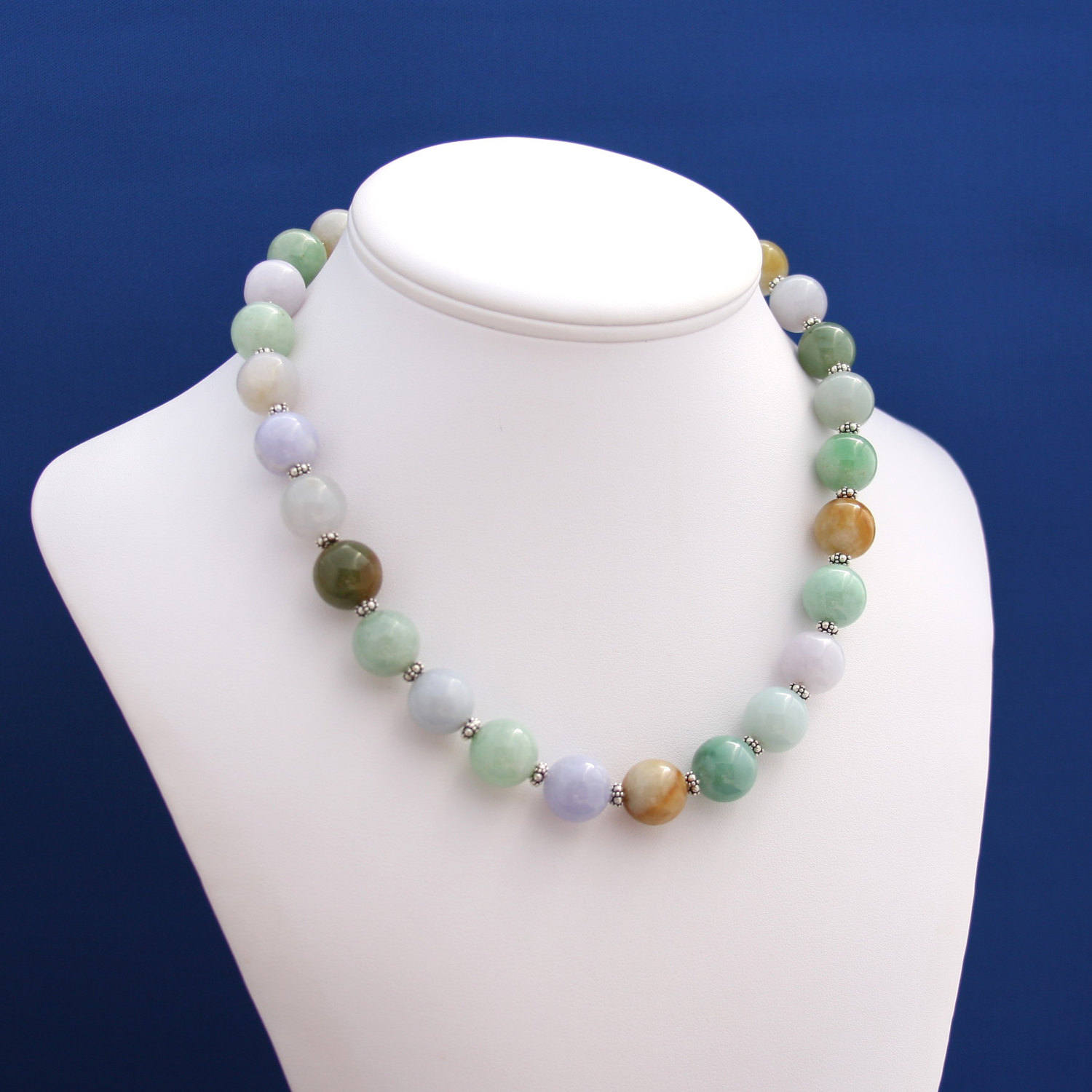 Jade Necklace Natural Burmese Jadeite Jade Necklace 12th ...
