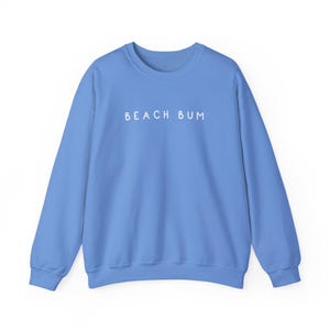 Womens Oversize Sweater, Beach Bum Ladies Trendy Minimalist Style Sweatshirt Cozy Beachwear, Cute Summer Vacation Outfit Gift Idea for Wife image 7