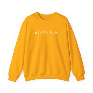 Womens Oversize Sweater, Beach Bum Ladies Trendy Minimalist Style Sweatshirt Cozy Beachwear, Cute Summer Vacation Outfit Gift Idea for Wife image 6