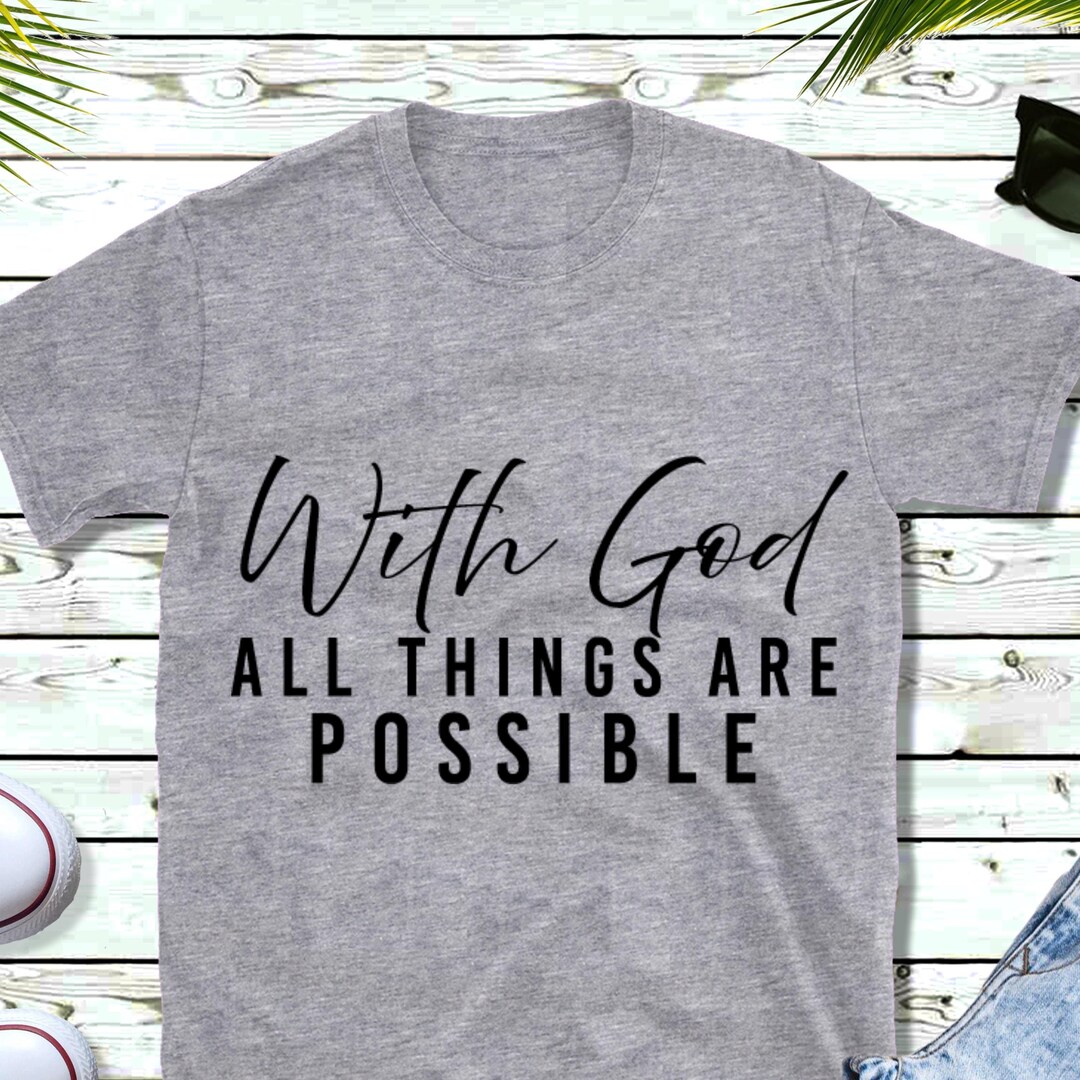 With God All Things Are Possible SVG, God Svg, Christian Svg, Faith Svg ...