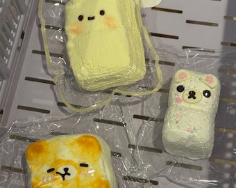 Cute Animal Handmade Taba Squishy – 1 Mystery Piece from the Style Set – Soft Kawaii Stress Relief Toy Fun Gift