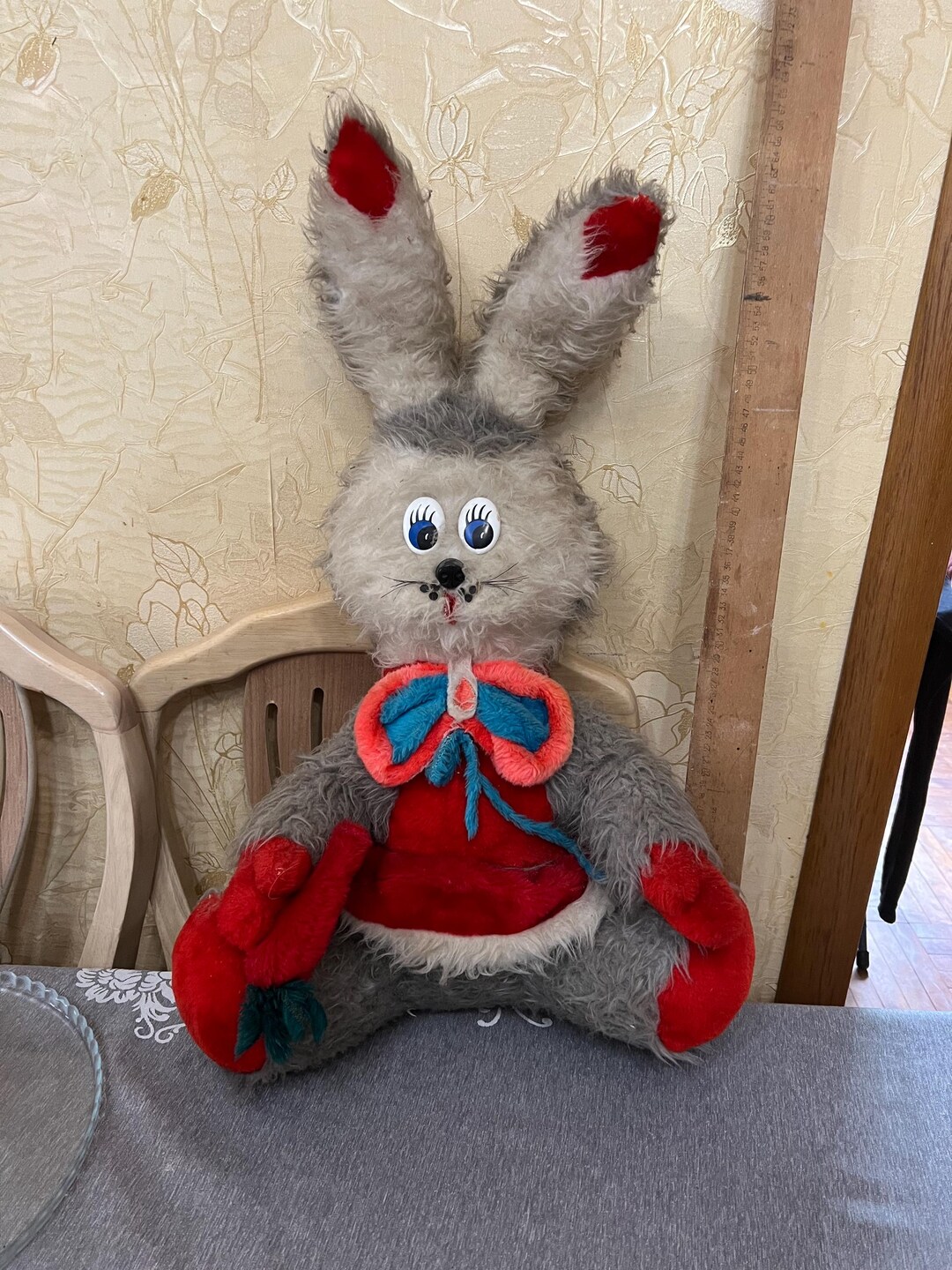 Soviet Vintage Soft Toy Bunny - Etsy