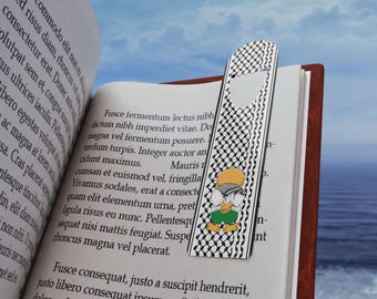 Palestinian Pattern & Handala Bookmark - Decorative Designs