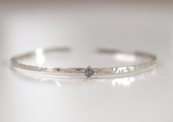 Aquamarine cuff bracelet sale