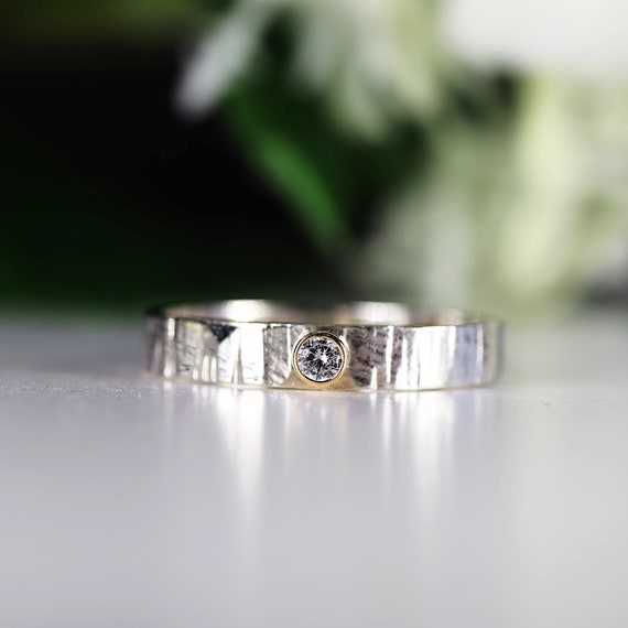 Anneau serti diamants cheap