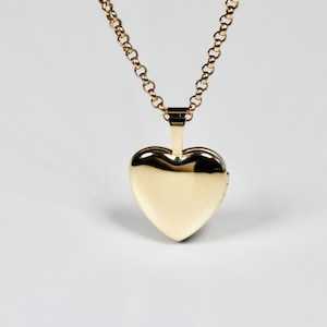 14k Solid Gold Personalized Heart Locket Necklace, Memorial Photo Pendant Necklace, Best Friend Gift For Her, Custom Jewelry Gift for Her
