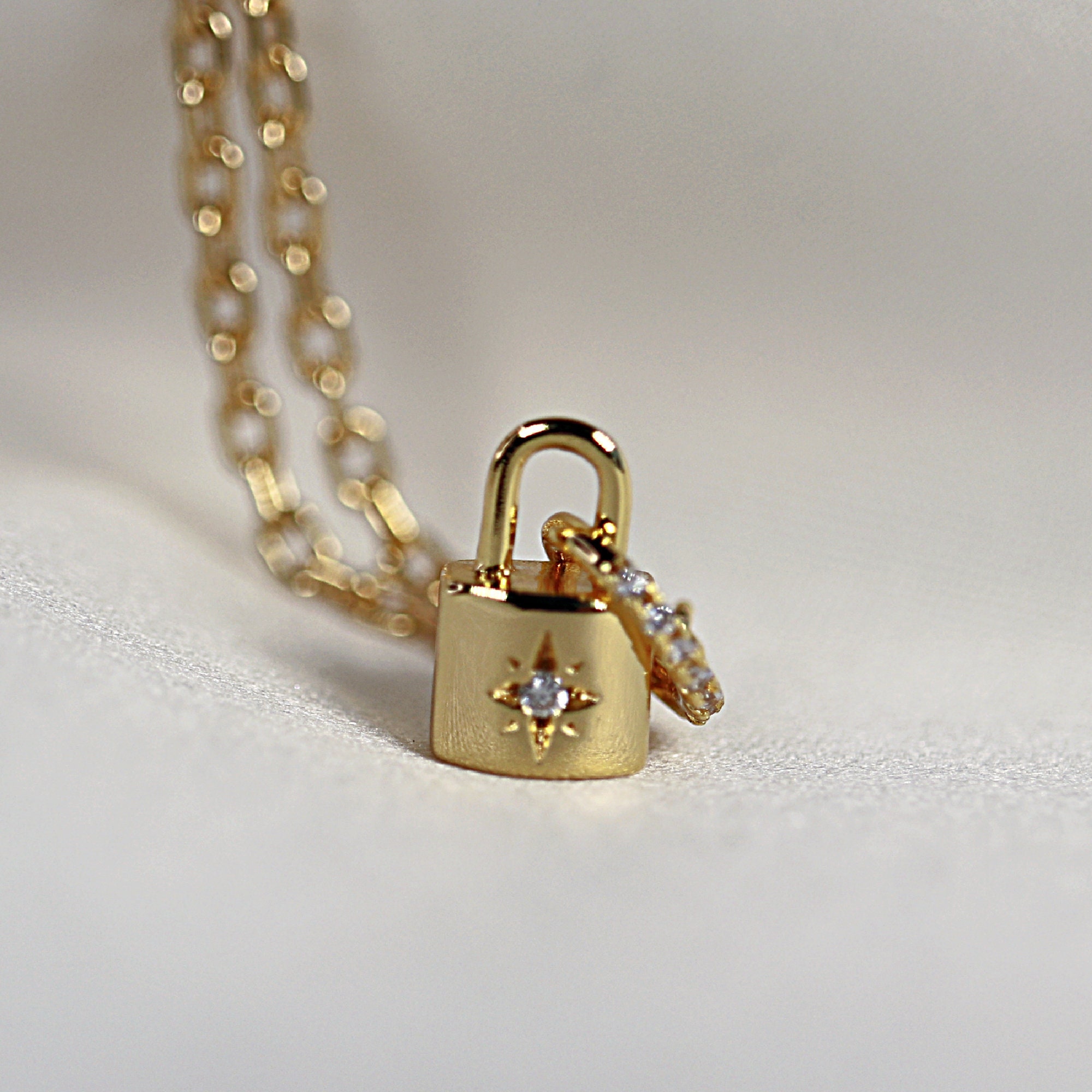 Padlock  Lock & Key Necklaces & Jewelry - Oak & Luna