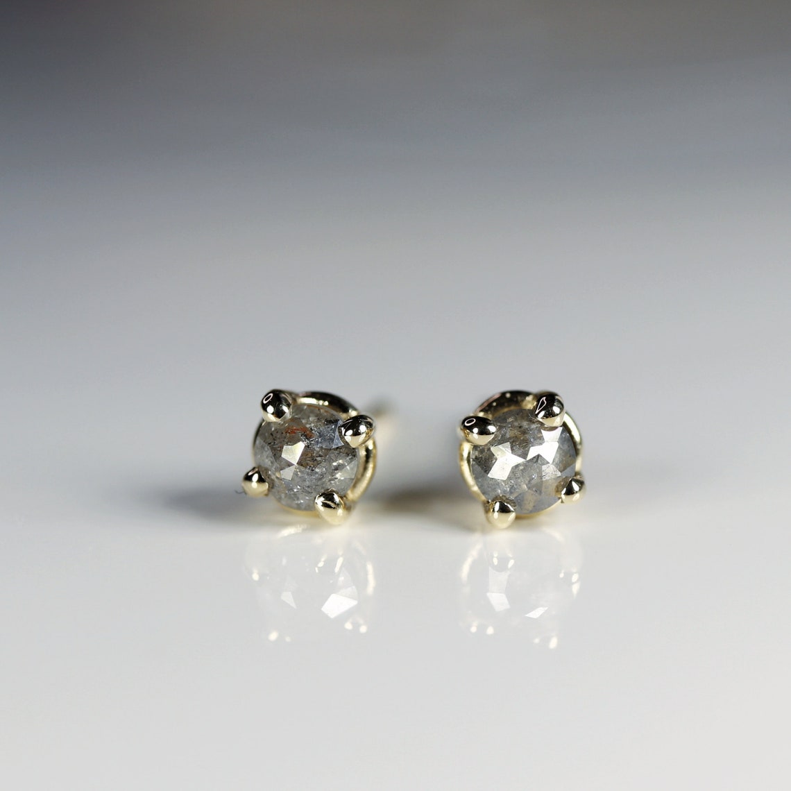 salt pepper diamond earrings
