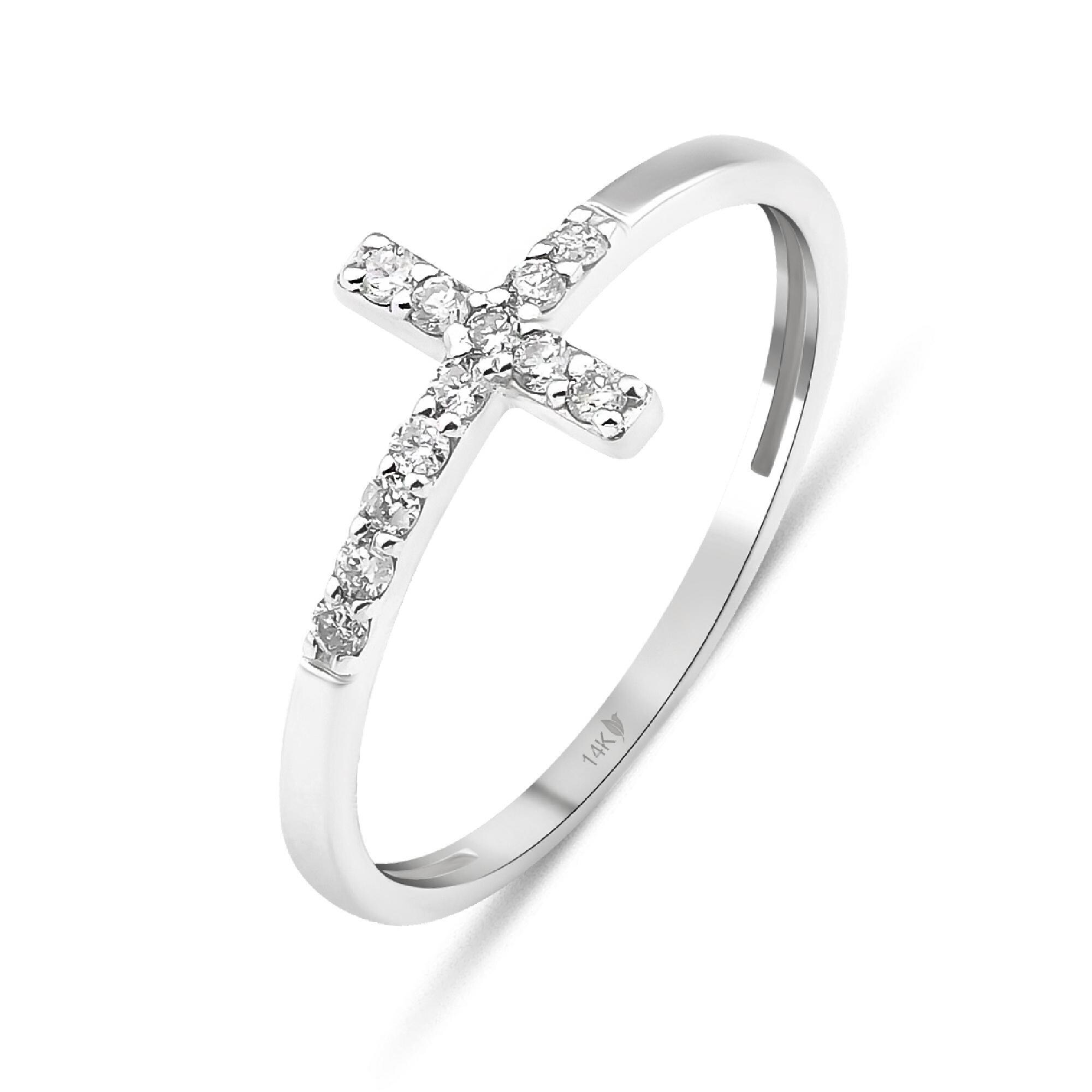 Diamond cross ring discount