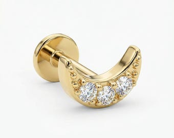 14k Flat Back Earrings