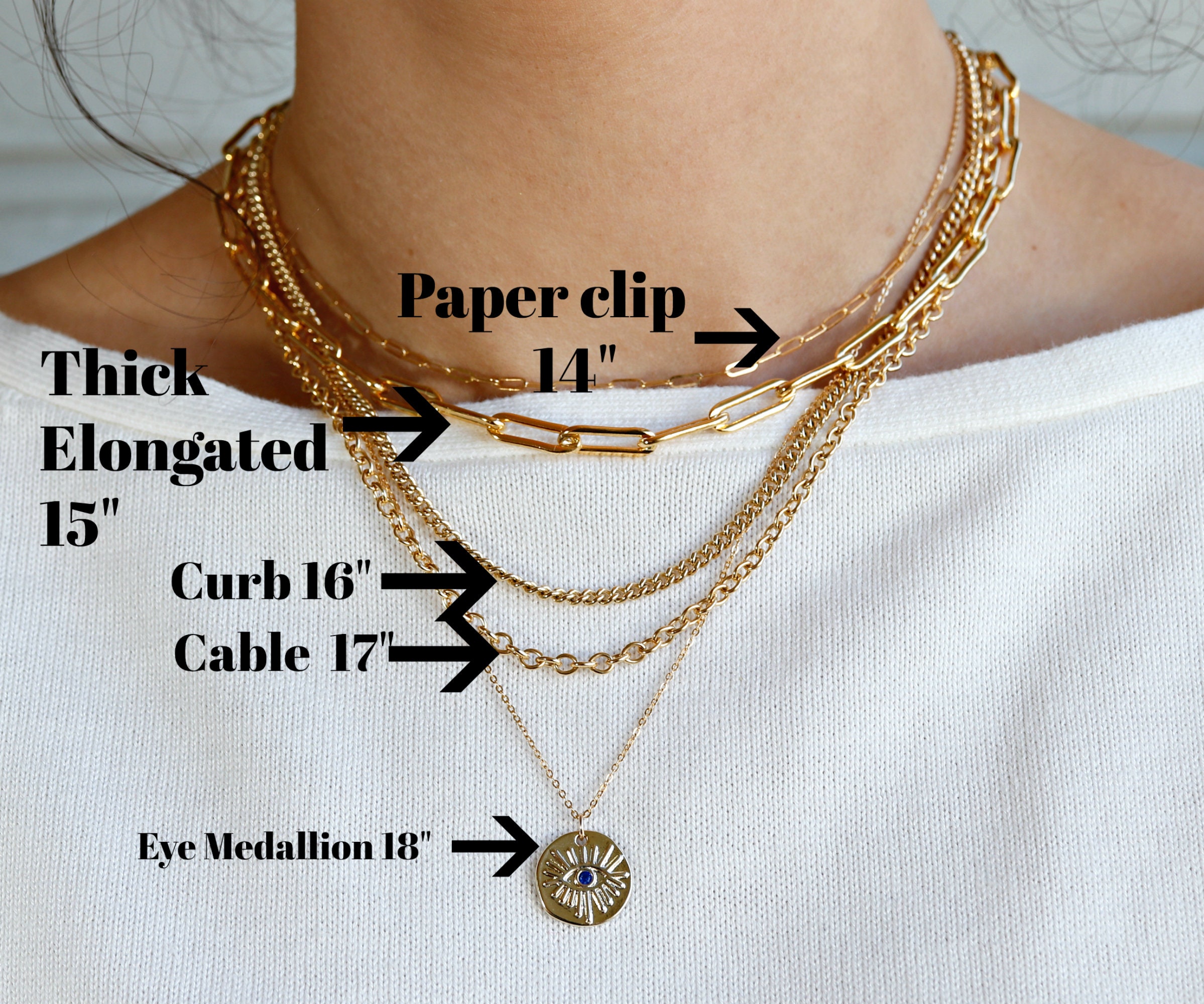 14k White Gold Modern Paperclip Diamond Necklace #106225 - Seattle Bellevue  | Joseph Jewelry