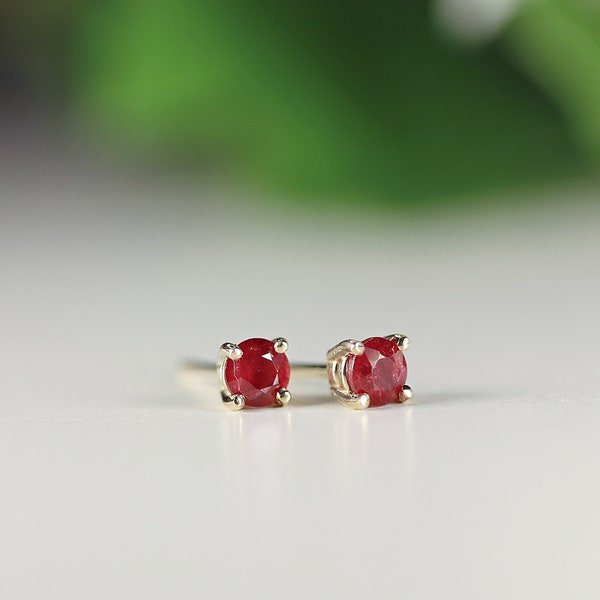 Ruby Earrings - Etsy