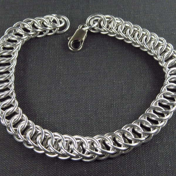 Aluminum Half Persian 4 in 1 Weave Chainmaille Bracelet