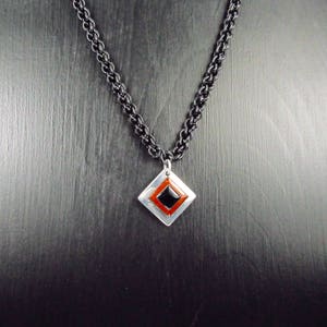 Stainless Steel Round Washer Donut Pendant 32mm Necklace Pendant