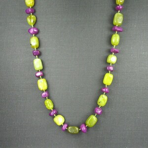 Serpentine and Stone Knotted Necklace image 2