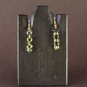 Anodized Aluminum Shaggy Loops Weave Chainmaille Earrings