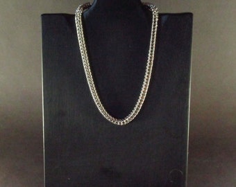 Stainless Steel Box Chain Weave Chainmaille Necklace